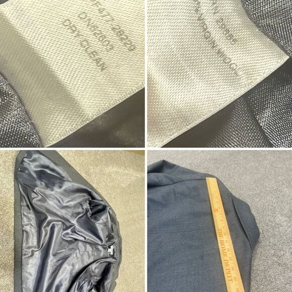 Pendleton womens 2 button blazer sz 16p gray 100% Virgin Wool jacket - Picture 8 of 12